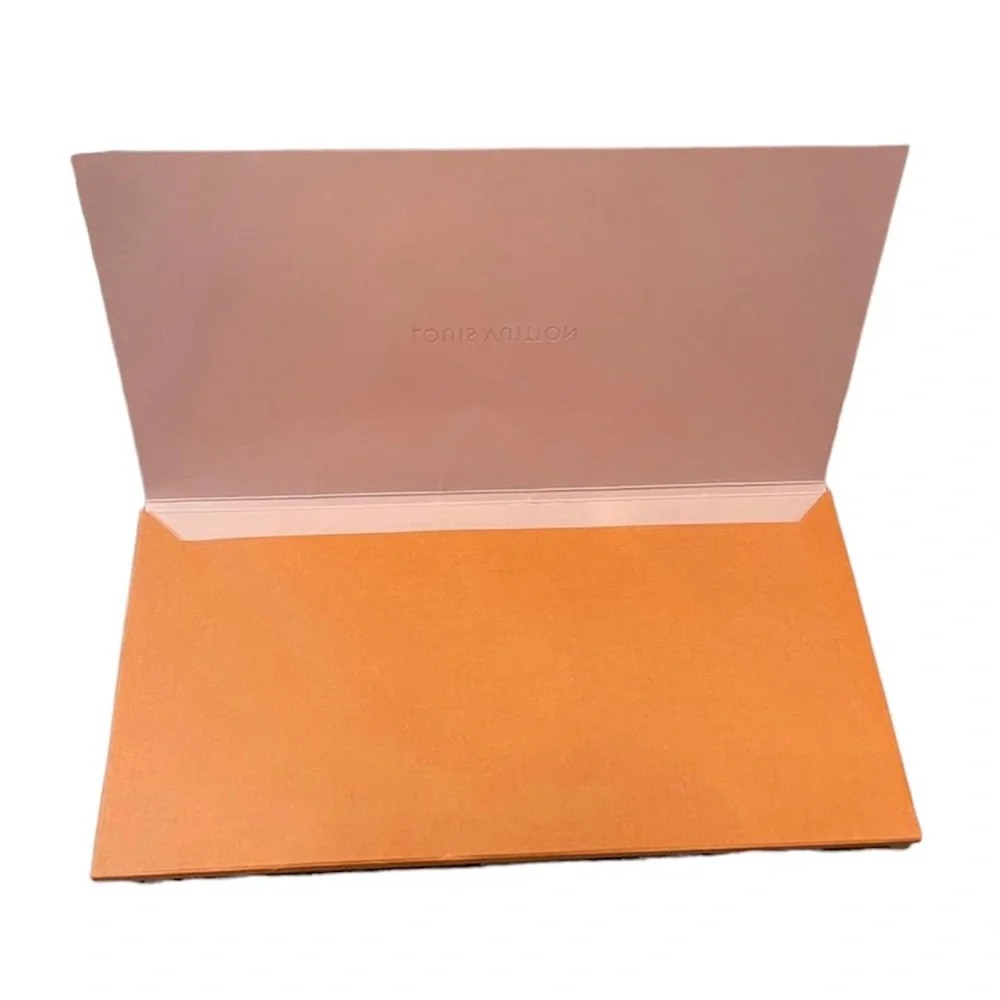 LOUIS VUITTON Orange Envelope Sleeve, Mini Envelope Sleeve, Paper
